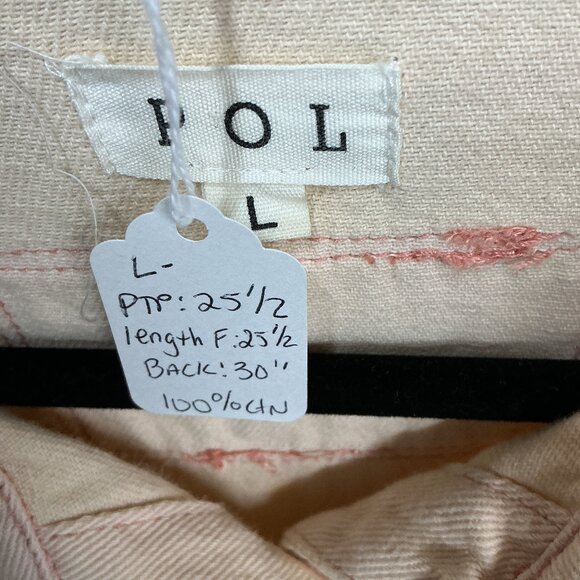 POL LARGE DENIM JACKET PAINTED & DISTRESSED! 25.50" PTP - Picture 11 of 11